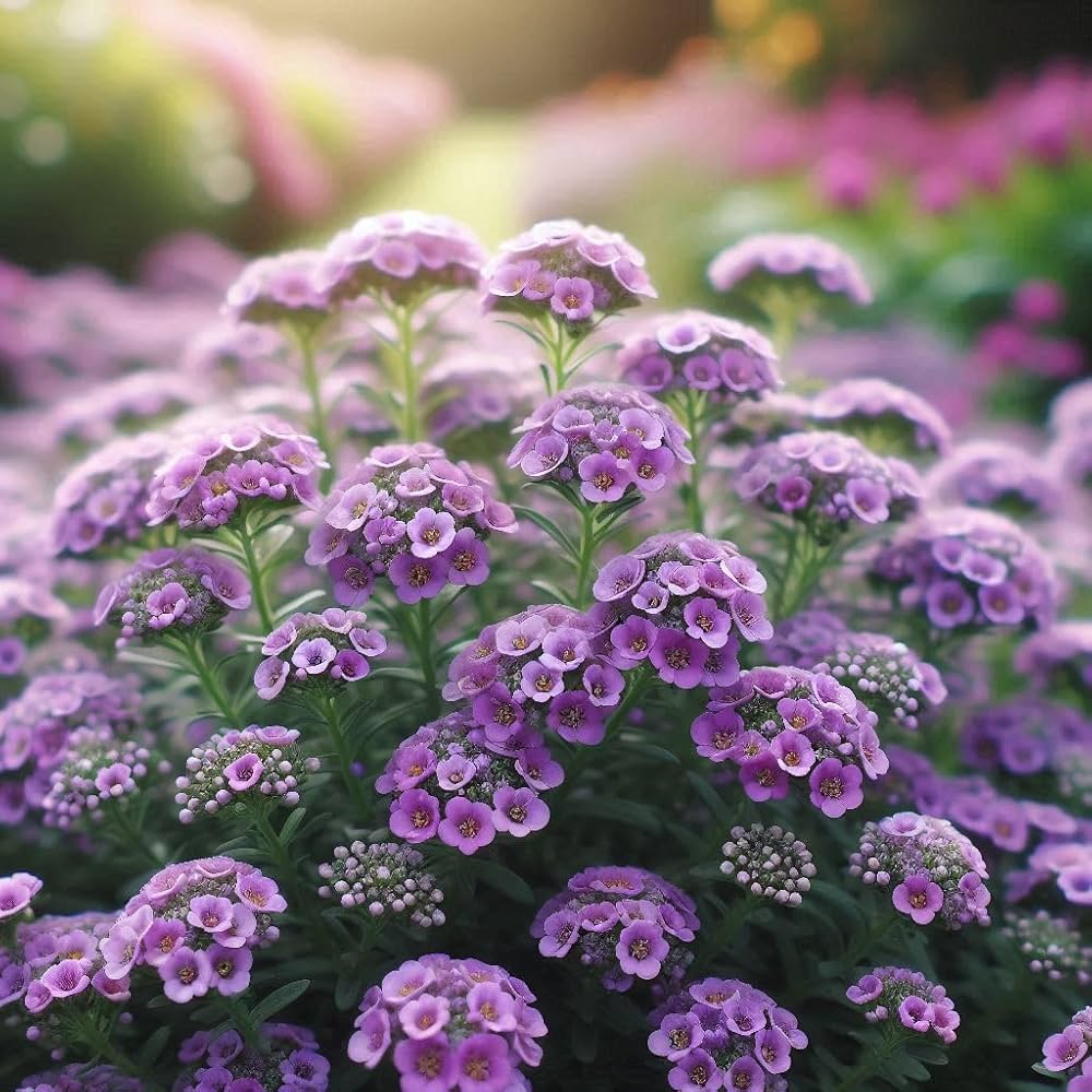 Alyssum Prost Violet Ground Cover Flower - for planting in home garden
